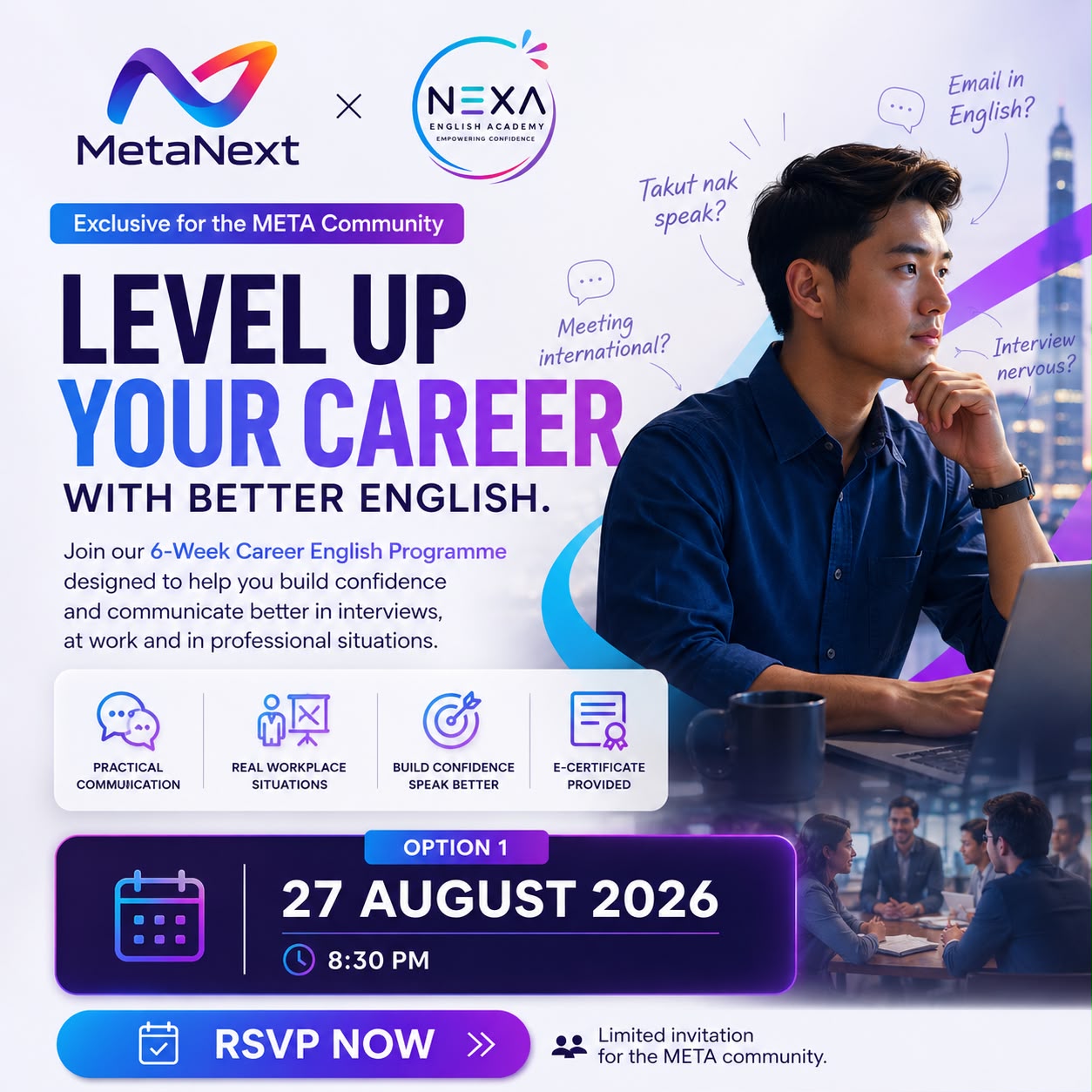 META Oil & Gas x NEXA 6-Week Career English Programme